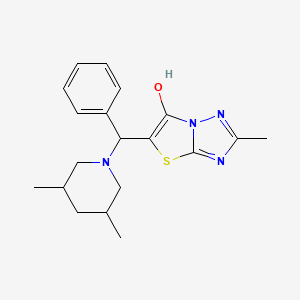 5-((3,5-Dimethylpiperidin-1-yl)(phenyl)methyl)-2-methylthiazolo[3,2-b][1,2,4]triazol-6-ol