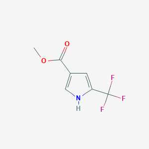 molecular formula C7H6F3NO2 B2819698 Methyl 5-(trifluoromethyl)-1H-pyrrole-3-carboxylate CAS No. 1935820-71-5
