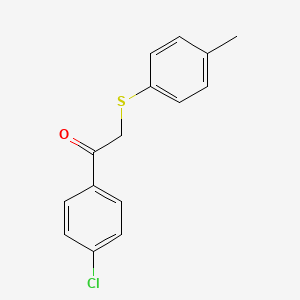 molecular formula C15H13ClOS B2819714 1-(4-Chlorophenyl)-2-(4-methylphenyl)sulfanylethanone CAS No. 99236-17-6