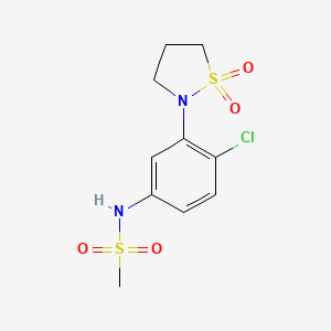 N-(4-chloro-3-(1,1-dioxidoisothiazolidin-2-yl)phenyl)methanesulfonamide