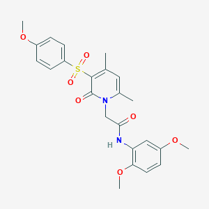 N-(2,5-dimethoxyphenyl)-2-(3-((4-methoxyphenyl)sulfonyl)-4,6-dimethyl-2-oxopyridin-1(2H)-yl)acetamide