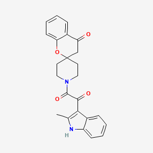 1-(2-methyl-1H-indol-3-yl)-2-(4-oxospiro[chroman-2,4'-piperidin]-1'-yl)ethane-1,2-dione