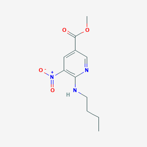 molecular formula C11H15N3O4 B2819735 Methyl 6-(butylamino)-5-nitropyridine-3-carboxylate CAS No. 1820735-46-3