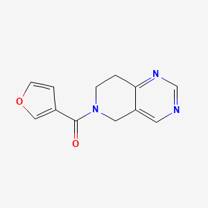 molecular formula C12H11N3O2 B2819744 (7,8-dihydropyrido[4,3-d]pyrimidin-6(5H)-yl)(furan-3-yl)methanone CAS No. 1797349-93-9