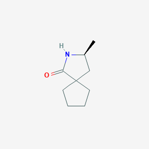 molecular formula C9H15NO B2819755 (3S)-3-Methyl-2-azaspiro[4.4]nonan-1-one CAS No. 2470280-30-7
