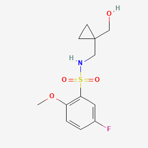 5-fluoro-N-((1-(hydroxymethyl)cyclopropyl)methyl)-2-methoxybenzenesulfonamide
