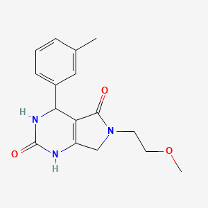 6-(2-methoxyethyl)-4-(m-tolyl)-3,4,6,7-tetrahydro-1H-pyrrolo[3,4-d]pyrimidine-2,5-dione
