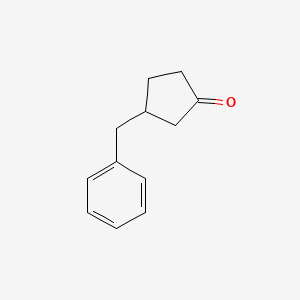 molecular formula C12H14O B2819764 3-Benzylcyclopentanone CAS No. 85163-16-2