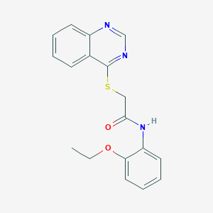 molecular formula C18H17N3O2S B2819781 N-(2-ethoxyphenyl)-2-(quinazolin-4-ylsulfanyl)acetamide CAS No. 721899-34-9