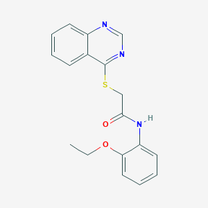 molecular formula C18H17N3O2S B2819781 N-(2-乙氧苯基)-2-喹唑啉-4-基硫醇乙酰胺 CAS No. 721899-34-9