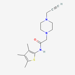 molecular formula C16H23N3OS B2819869 2-[4-(prop-2-yn-1-yl)piperazin-1-yl]-N-(3,4,5-trimethylthiophen-2-yl)acetamide CAS No. 1797752-10-3