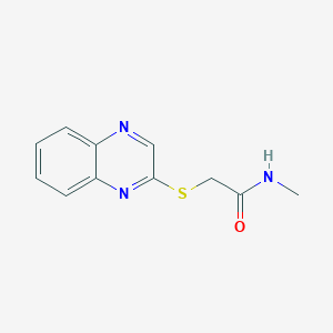 N-methyl-2-(2-quinoxalinylsulfanyl)acetamide