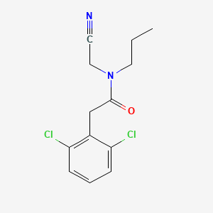 molecular formula C13H14Cl2N2O B2819885 N-(cyanomethyl)-2-(2,6-dichlorophenyl)-N-propylacetamide CAS No. 1333787-72-6