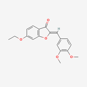 (Z)-2-(3,4-dimethoxybenzylidene)-6-ethoxybenzofuran-3(2H)-one
