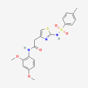 N-(2,4-dimethoxyphenyl)-2-(2-(4-methylphenylsulfonamido)thiazol-4-yl)acetamide