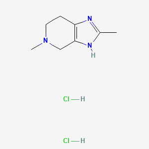 2,5-Dimethyl-3,4,6,7-tetrahydroimidazo[4,5-c]pyridine;dihydrochloride