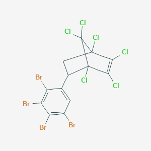 molecular formula C13H4Br4Cl6 B028199 Dechlorane 604 Component A CAS No. 34571-16-9