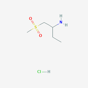 molecular formula C5H14ClNO2S B2819920 1-Methanesulfonylbutan-2-amine hydrochloride CAS No. 2155856-38-3