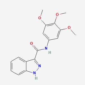 molecular formula C17H17N3O4 B2819922 N-(3,4,5-trimethoxyphenyl)-1H-indazole-3-carboxamide CAS No. 930035-09-9