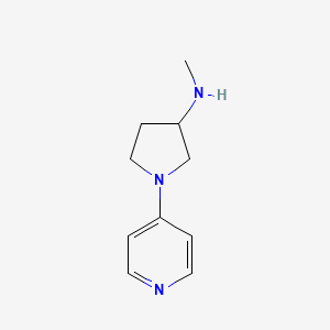 molecular formula C10H15N3 B2819925 N-methyl-1-pyridin-4-ylpyrrolidin-3-amine CAS No. 1365236-92-5