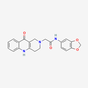 N-(1,3-benzodioxol-5-yl)-2-(10-oxo-3,4,5,10-tetrahydrobenzo[b][1,6]naphthyridin-2(1H)-yl)acetamide