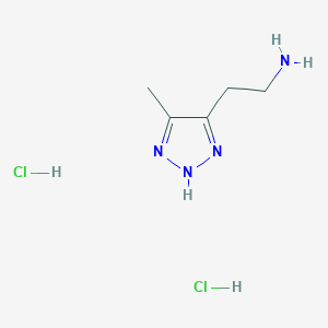 2-(5-Methyl-2H-triazol-4-yl)ethanamine;dihydrochloride