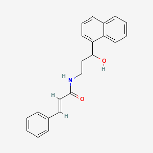 N-(3-hydroxy-3-(naphthalen-1-yl)propyl)cinnamamide