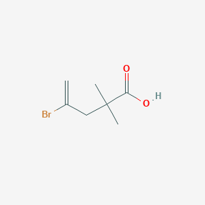 molecular formula C7H11BrO2 B2819949 4-Bromo-2,2-dimethylpent-4-enoic acid CAS No. 1187330-11-5