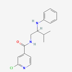 2-chloro-N-[3-methyl-2-(phenylamino)butyl]pyridine-4-carboxamide