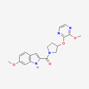 (6-methoxy-1H-indol-2-yl)(3-((3-methoxypyrazin-2-yl)oxy)pyrrolidin-1-yl)methanone