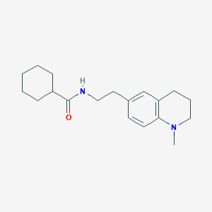 N-(2-(1-methyl-1,2,3,4-tetrahydroquinolin-6-yl)ethyl)cyclohexanecarboxamide