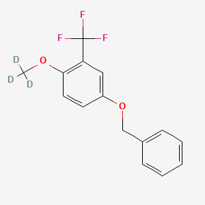 4-Phenylmethoxy-1-(trideuteriomethoxy)-2-(trifluoromethyl)benzene