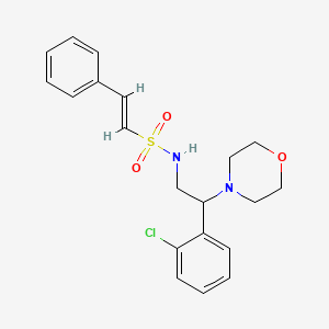 molecular formula C20H23ClN2O3S B2819964 (E)-N-[2-(2-Chlorophenyl)-2-morpholin-4-ylethyl]-2-phenylethenesulfonamide CAS No. 1147826-25-2