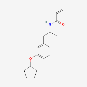 molecular formula C17H23NO2 B2820019 N-[1-(3-Cyclopentyloxyphenyl)propan-2-yl]prop-2-enamide CAS No. 2411292-58-3
