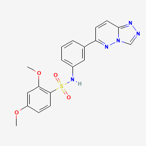 molecular formula C19H17N5O4S B2820132 2,4-dimethoxy-N-[3-([1,2,4]triazolo[4,3-b]pyridazin-6-yl)phenyl]benzenesulfonamide CAS No. 894068-53-2