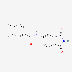 molecular formula C17H14N2O3 B2820164 N-(1,3-dioxo-2,3-dihydro-1H-isoindol-5-yl)-3,4-dimethylbenzamide CAS No. 683235-50-9