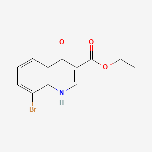 molecular formula C12H10BrNO3 B2820188 Ethyl 8-bromo-4-hydroxyquinoline-3-carboxylate CAS No. 35975-57-6; 692764-07-1