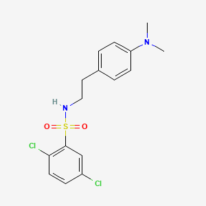 molecular formula C16H18Cl2N2O2S B2820193 2,5-dichloro-N-(4-(dimethylamino)phenethyl)benzenesulfonamide CAS No. 952982-03-5