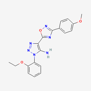 1-(2-ethoxyphenyl)-4-[3-(4-methoxyphenyl)-1,2,4-oxadiazol-5-yl]-1H-1,2,3-triazol-5-amine