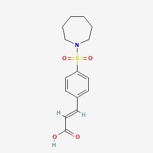 3-[4-(Azepane-1-sulfonyl)phenyl]prop-2-enoic acid
