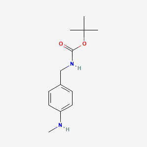 molecular formula C13H20N2O2 B2820223 Tert-butyl [4-(methylamino)benzyl]carbamate CAS No. 697306-51-7