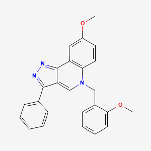 8-methoxy-5-(2-methoxybenzyl)-3-phenyl-5H-pyrazolo[4,3-c]quinoline