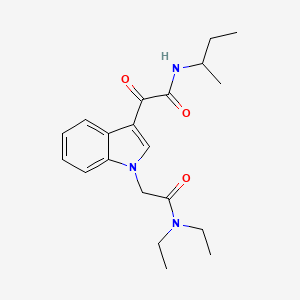 molecular formula C20H27N3O3 B2820264 N-butan-2-yl-2-[1-[2-(diethylamino)-2-oxoethyl]indol-3-yl]-2-oxoacetamide CAS No. 872848-51-6