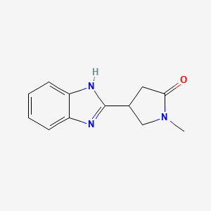 4-(1H-benzimidazol-2-yl)-1-methylpyrrolidin-2-one