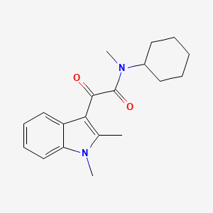 molecular formula C19H24N2O2 B2820278 N-cyclohexyl-2-(1,2-dimethyl-1H-indol-3-yl)-N-methyl-2-oxoacetamide CAS No. 862813-83-0