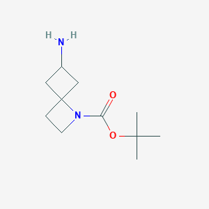 molecular formula C11H20N2O2 B2820284 6-Amino-1-Boc-1-azaspiro[3.3]heptane CAS No. 1638761-25-7