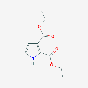 molecular formula C10H11NO4-2 B2820303 Diethyl 1H-pyrrole-2,3-dicarboxylate CAS No. 25472-60-0