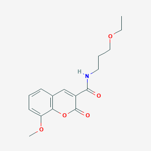 N-(3-ethoxypropyl)-8-methoxy-2-oxo-2H-chromene-3-carboxamide