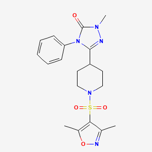 3-(1-((3,5-dimethylisoxazol-4-yl)sulfonyl)piperidin-4-yl)-1-methyl-4-phenyl-1H-1,2,4-triazol-5(4H)-one