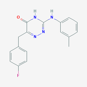 6-(4-fluorobenzyl)-3-(m-tolylamino)-1,2,4-triazin-5(4H)-one